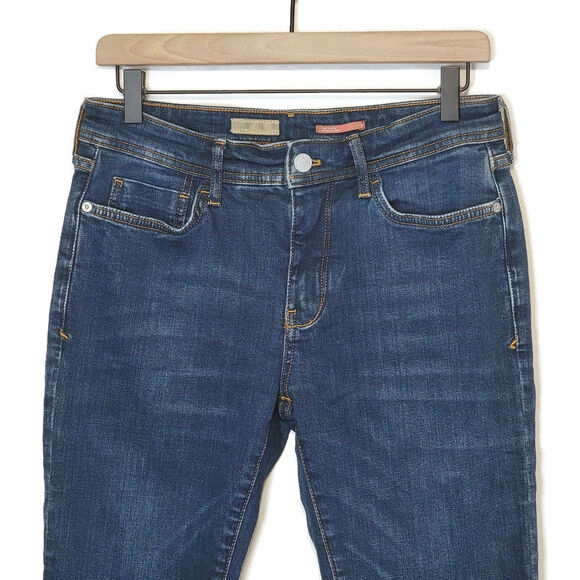 Pilcro Anthropologie Slim Boyfriend Denim Jean Mid Rise Straight Blue Size 27 - Picture 3 of 16